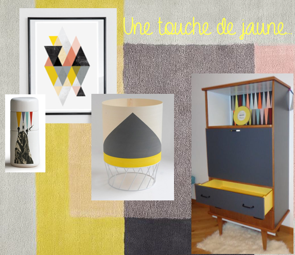 Une touche de jaune pour faire vibrer votre déco!