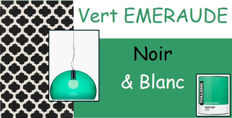 Déco Vert Émeraude, Noir et Blanc : la combinaison chic et choc!