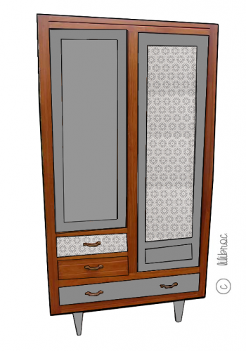 Armoire scandinave "Charlotte"