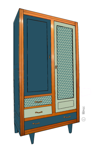Armoire vintage Charlotte croquis 3