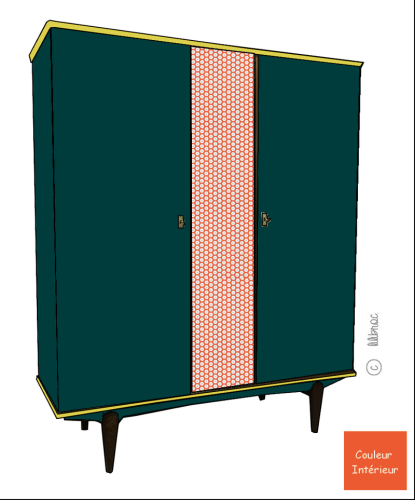 Armoire vintage Lucie croquis 2