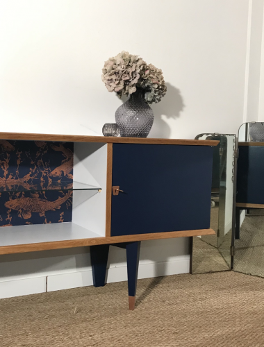 Meuble TV vintage Clovis 2